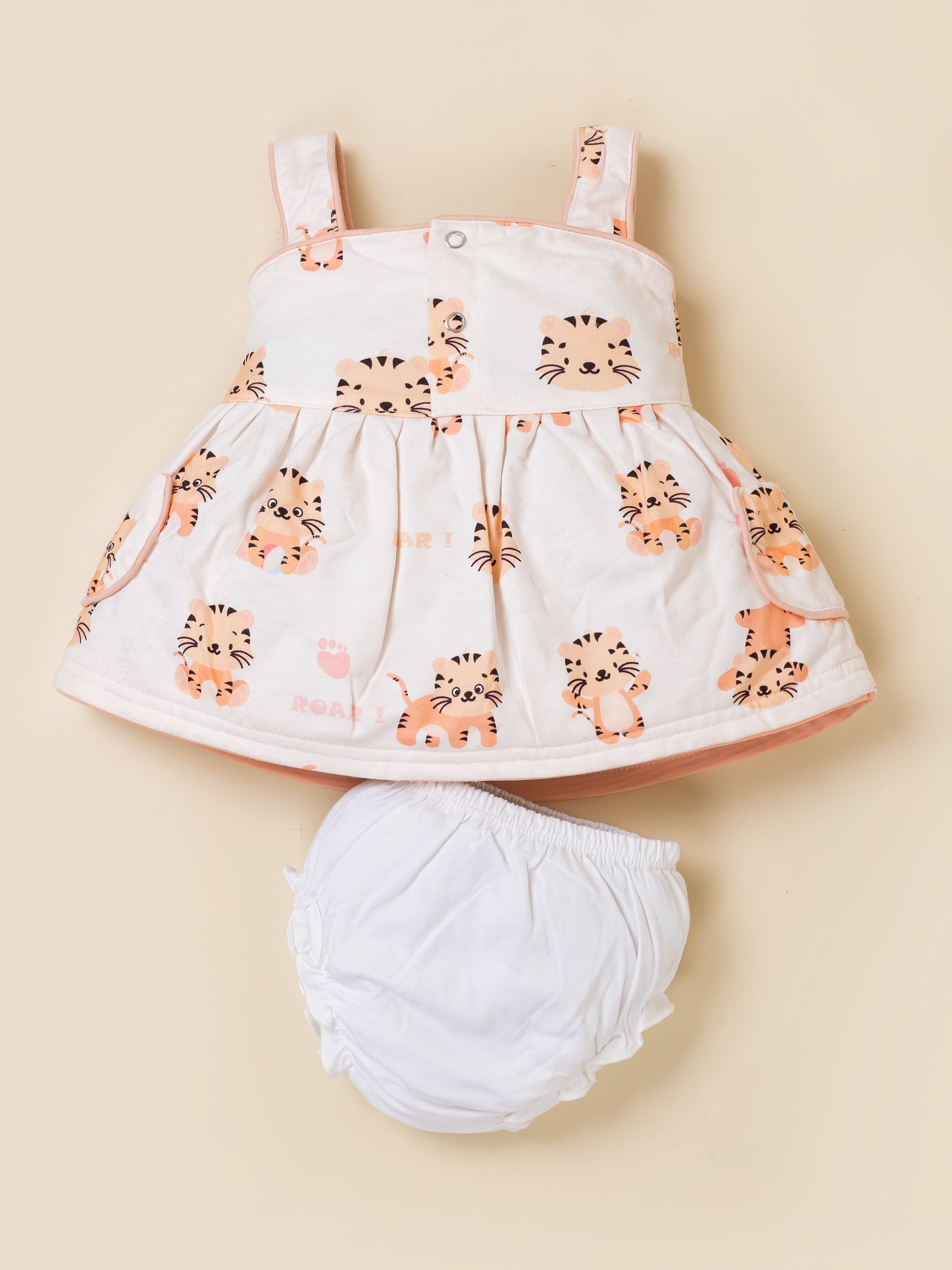 Baby Girl Sleeveless Cotton Frock Dress