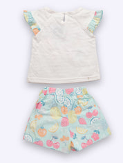 KIKO Printed Sleeveless Top and Shorts