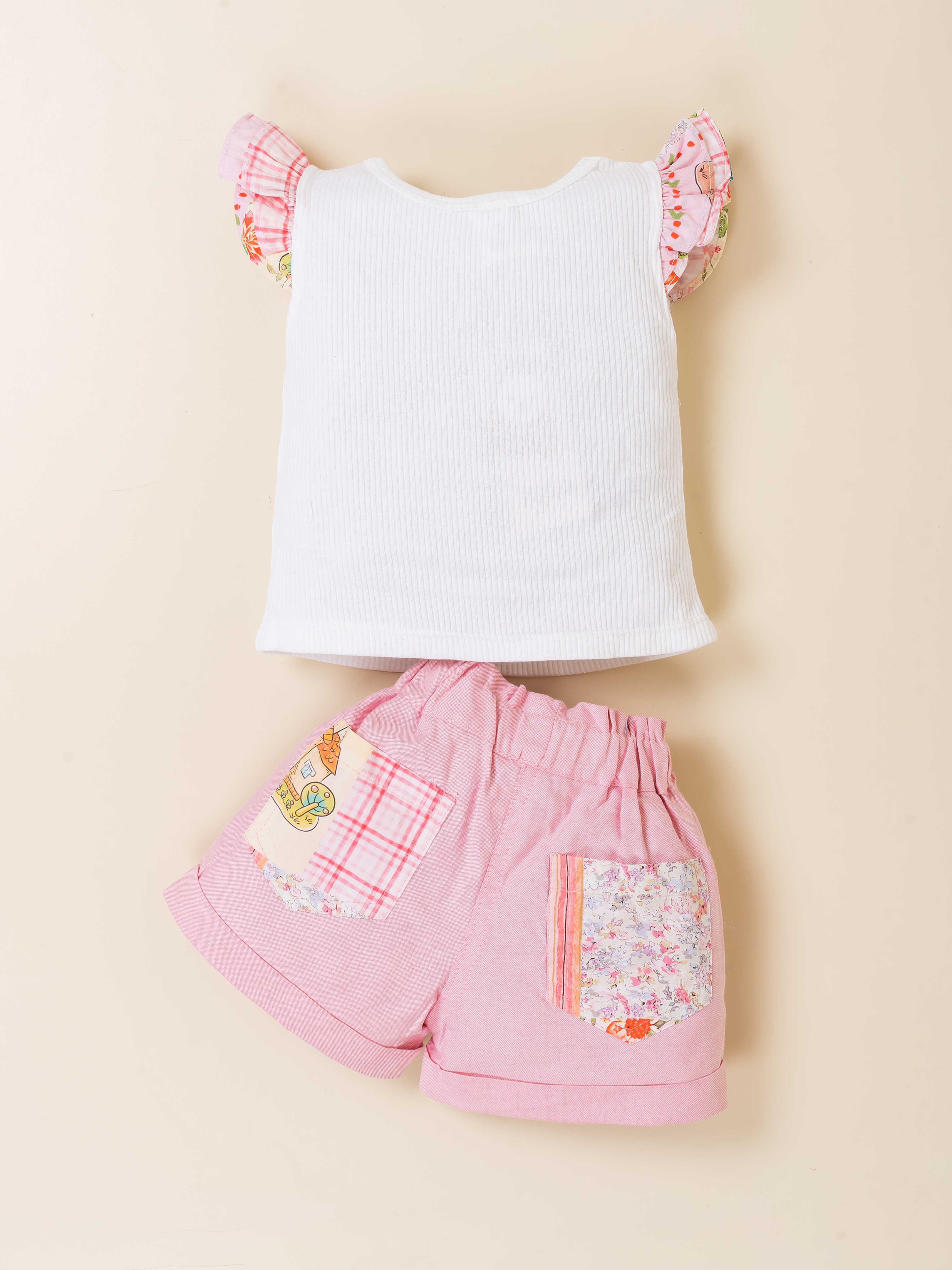 Toddler Printed Top & Shorts Casual Outfit