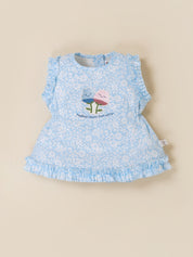 Baby Girls Floral Ruffle Top & Shorts Set