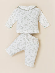 Baby Girl Jacket with Inner Top and pant Set