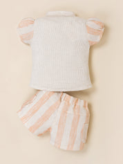 Girls Floral Embroidered Summer Co-ord Set