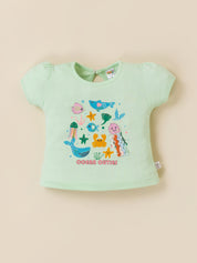 Baby Girls 2-Piece Ocean Shorts Set