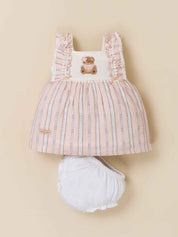 Baby Girls' Embroidered Frock & Panty Set