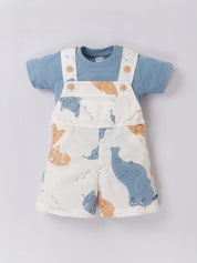 Printed  Dungree For Baby Boys