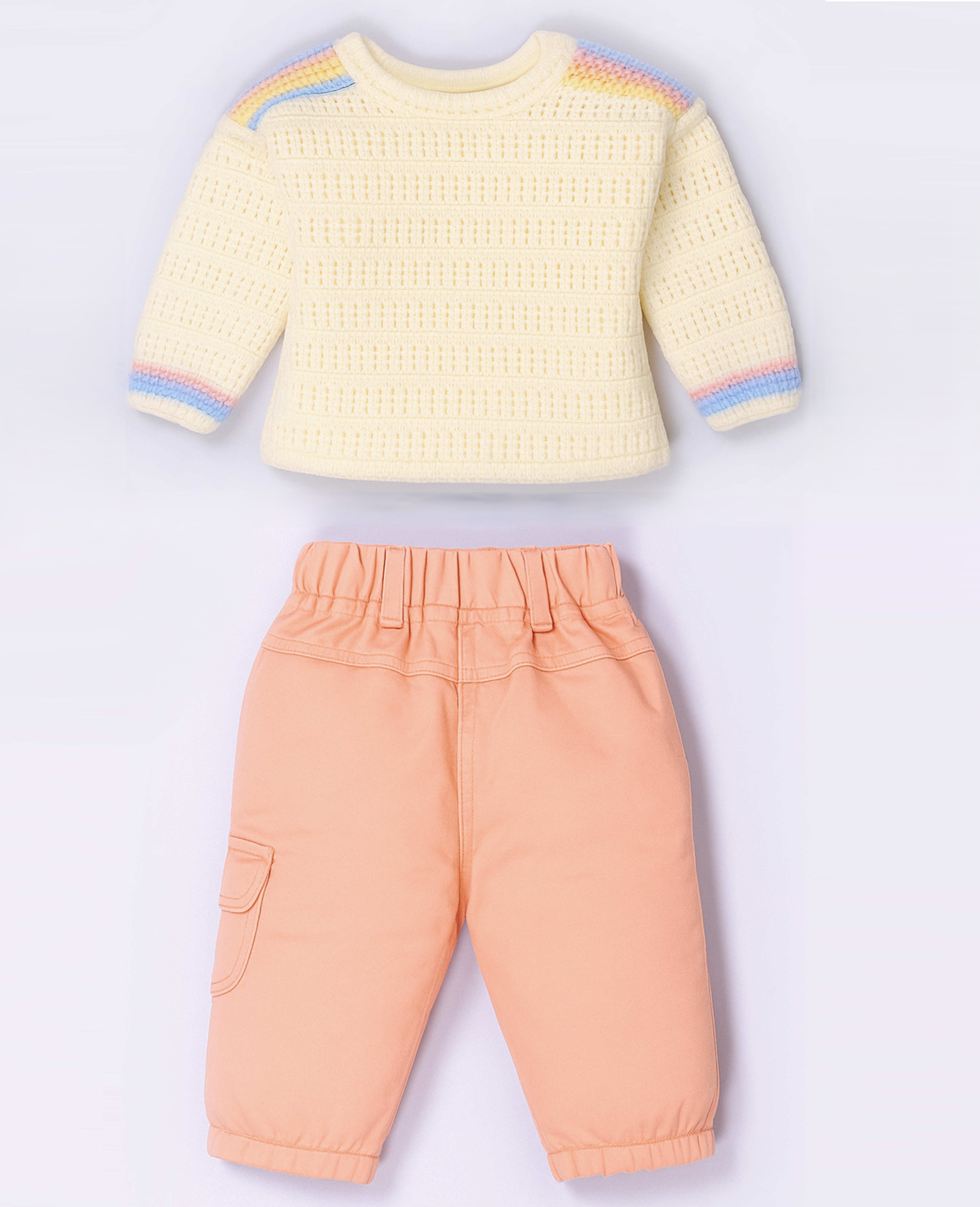 Crochet Knit Sweater and RFD Pant