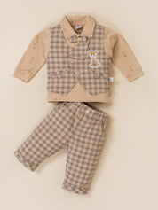 Baby Boy Plaid Vest & Trouser Set