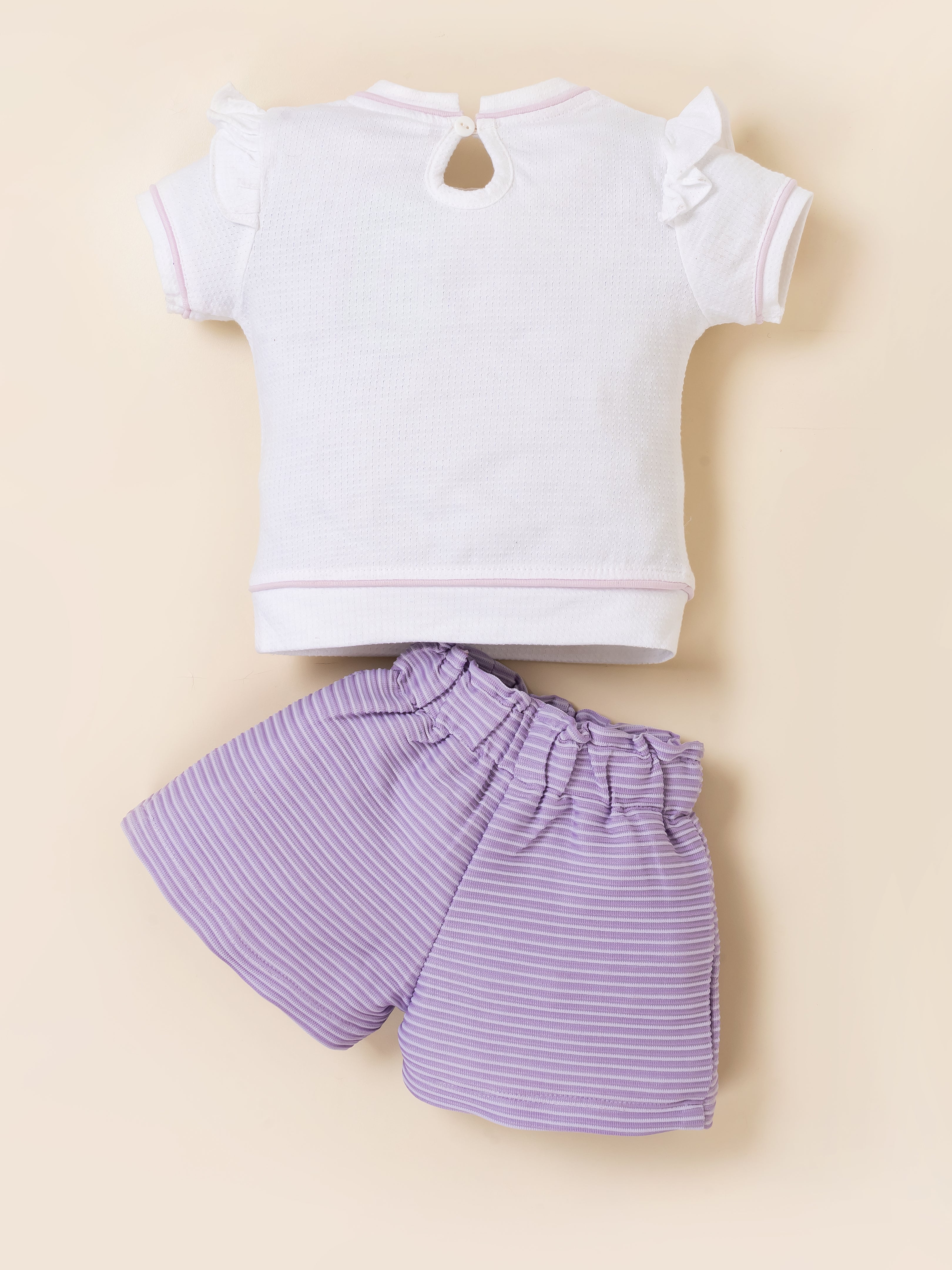 Baby Girls Cotton Top & Shorts Set