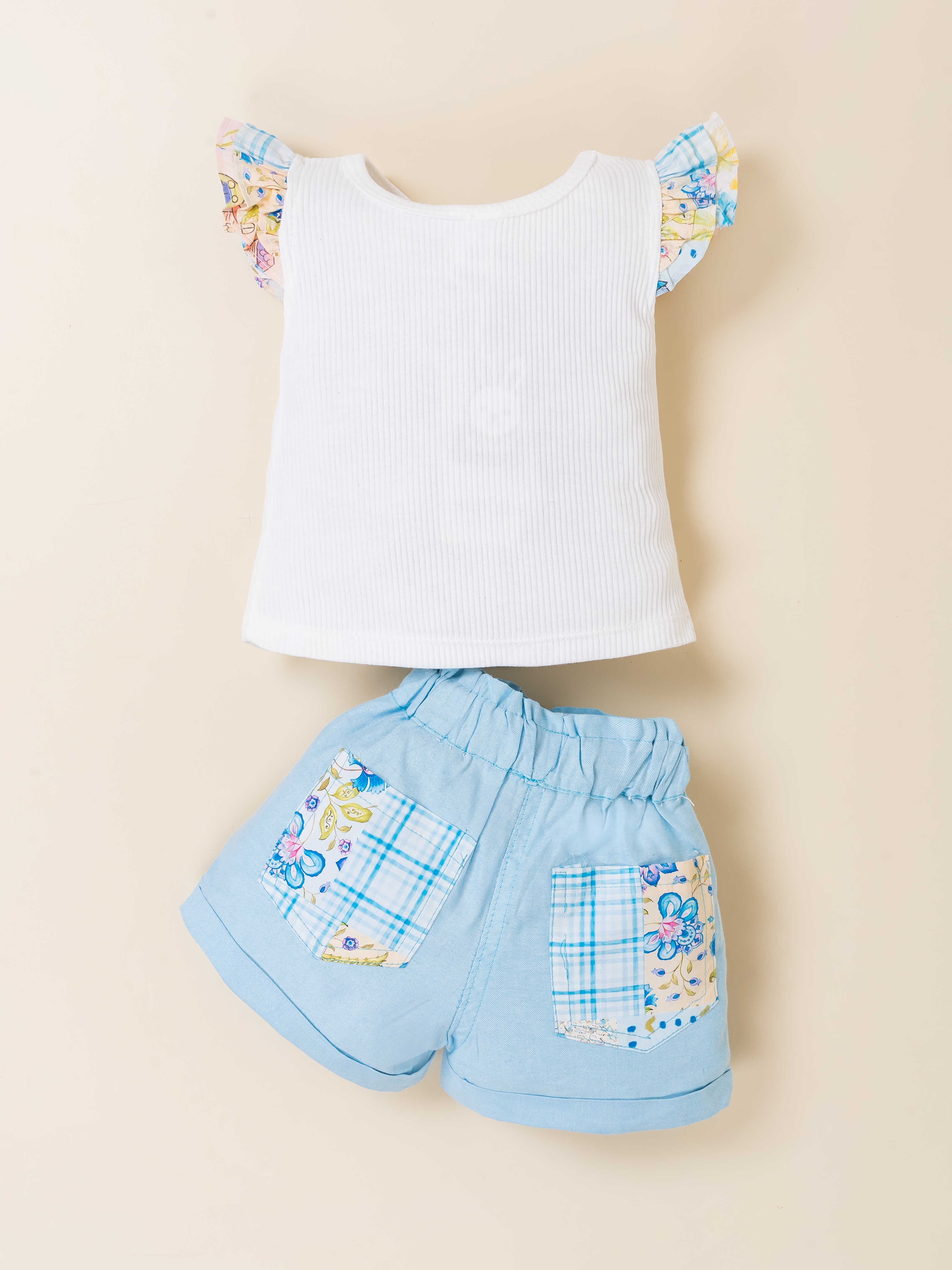 Toddler Printed Top & Shorts Casual Outfit