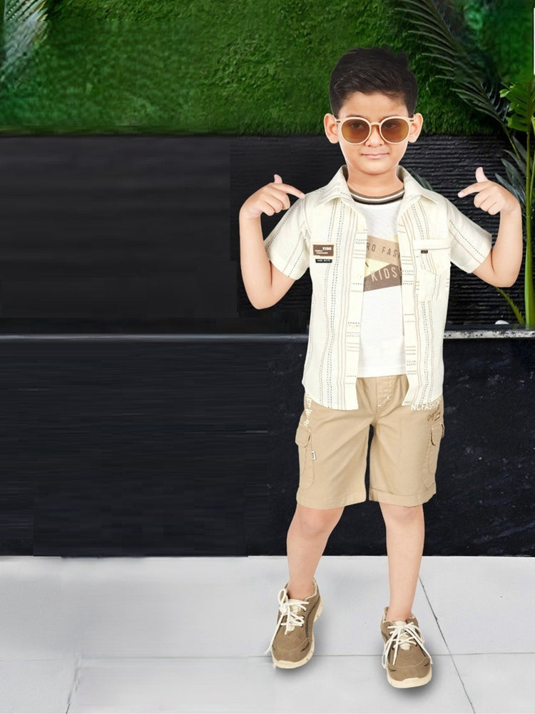 Big Fun Kids Printed Shirt and T-shirts with Shorts
