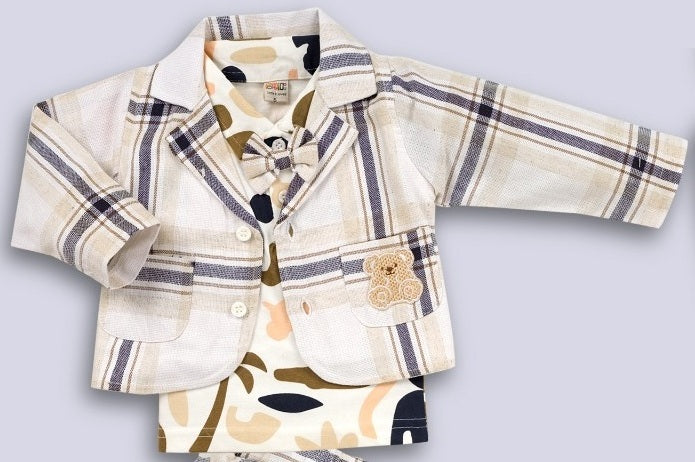 3 Piece Jacket Set for Baby Boys