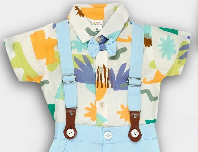 Baby Boy Suspender Outfit Set