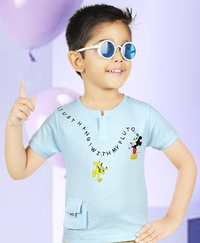 CHOO  CHOO Boys Cotton T-shirt and shorts