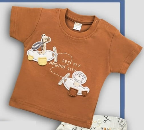 Baby Boys Casual Shirt with Shorts