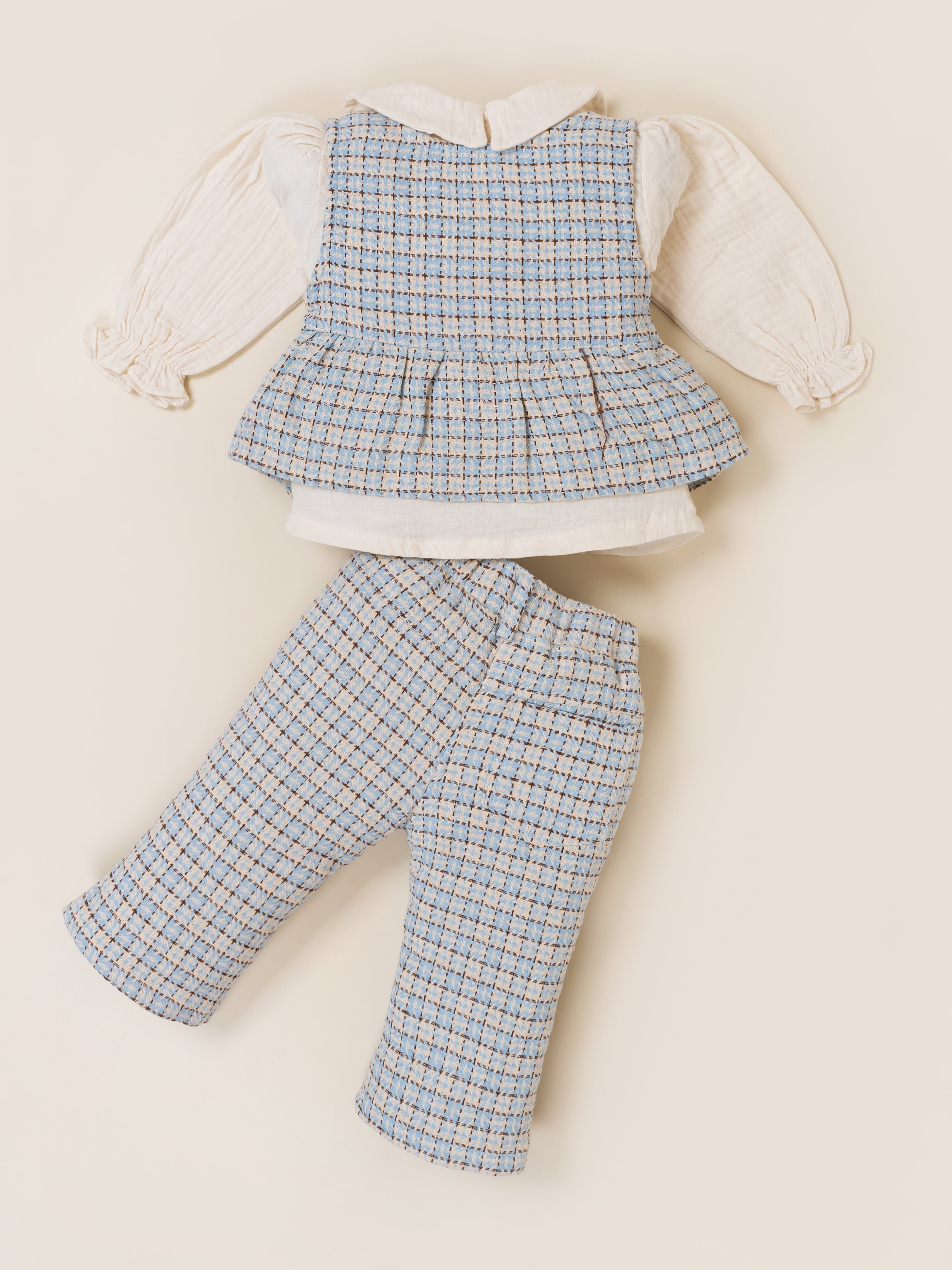 Girls Top and Pant Set with Inner Top