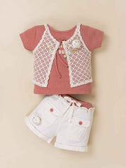 Baby Girl's Three-Part Clothing Set