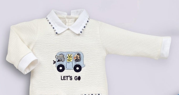 Pompidou Full Sleeves Rompers For Baby Boys