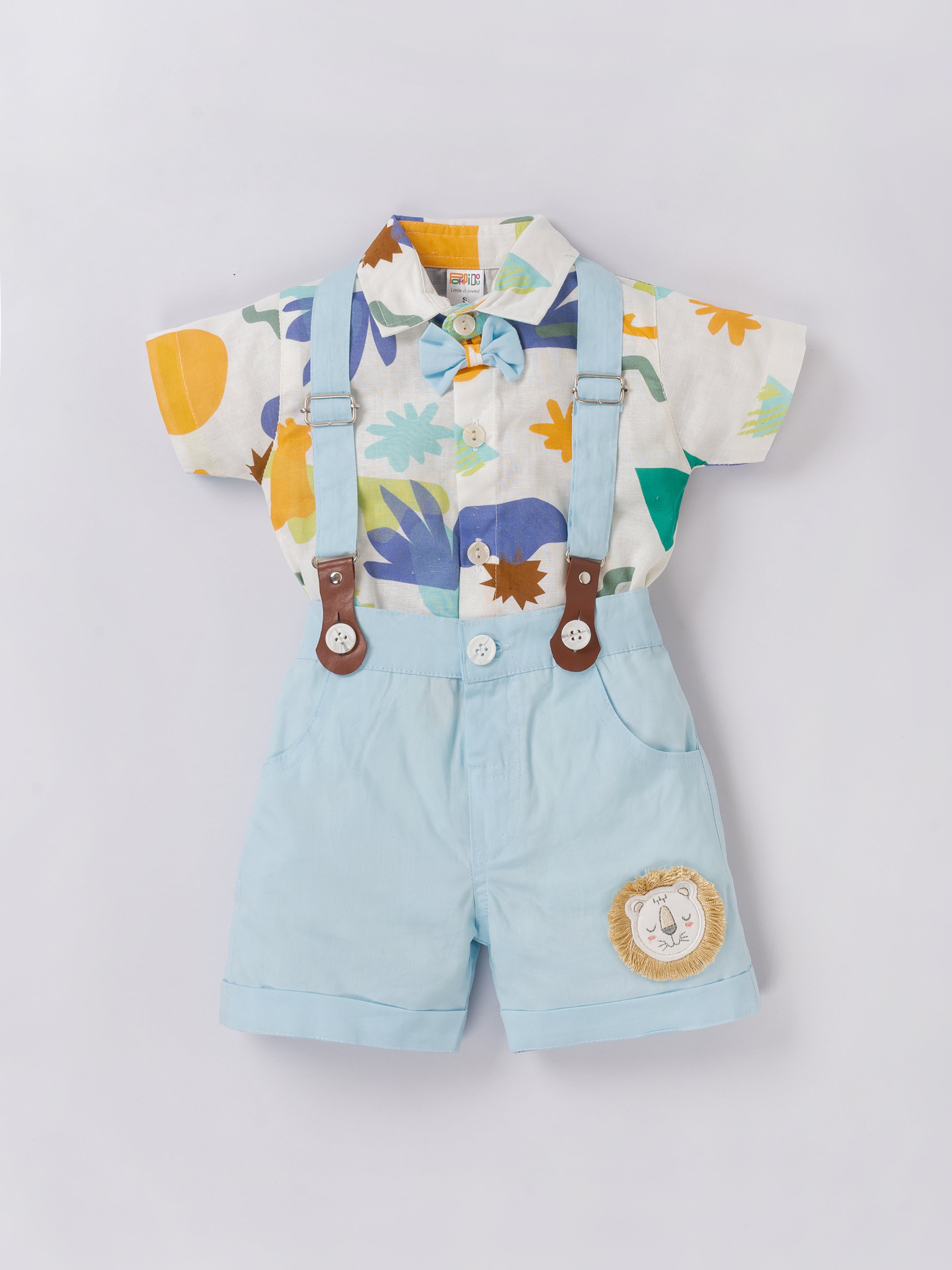 Baby Boy Suspender Outfit Set
