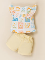 Baby Girls Top & Shorts Clothing Set