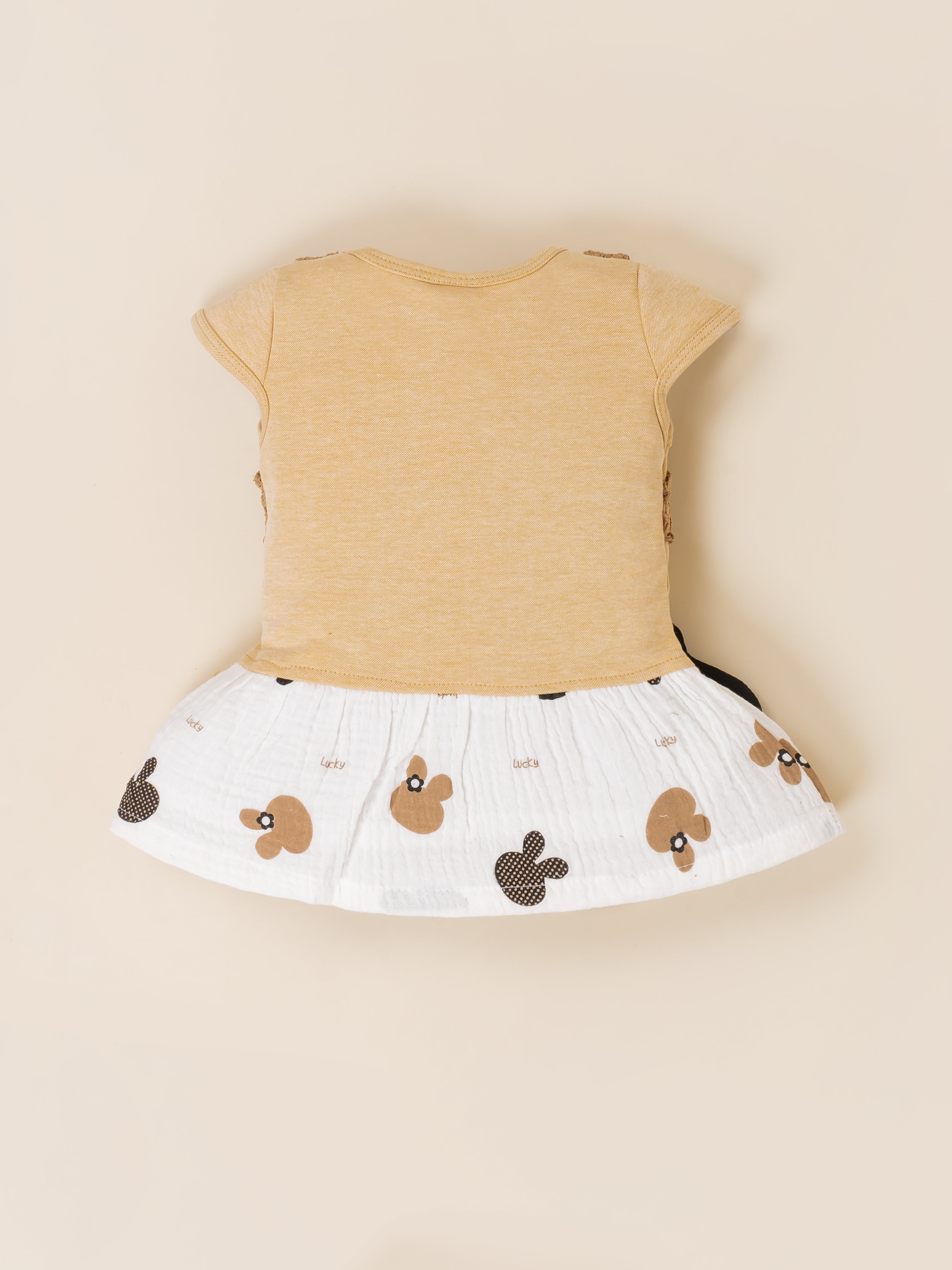 Baby Girls Crochet Style Frock with Panty Set