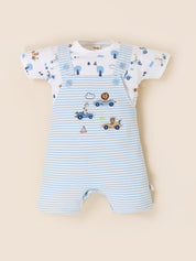 Dungaree For Baby Boys Casual Printed