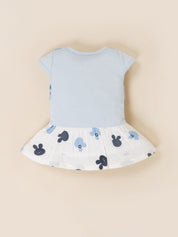 Baby Girls Crochet Style Frock with Panty Set