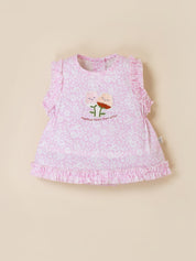 Baby Girls Floral Ruffle Top & Shorts Set