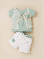 Baby Girl's Three-Part Clothing Set