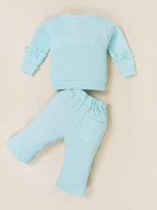 Girls Sweatshirt and Wide Leg Pant Set