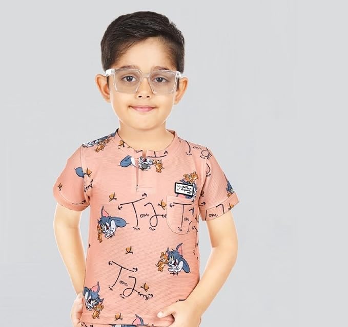 CHOO CHOO Boys Cotton Printed T-shirt and shorts