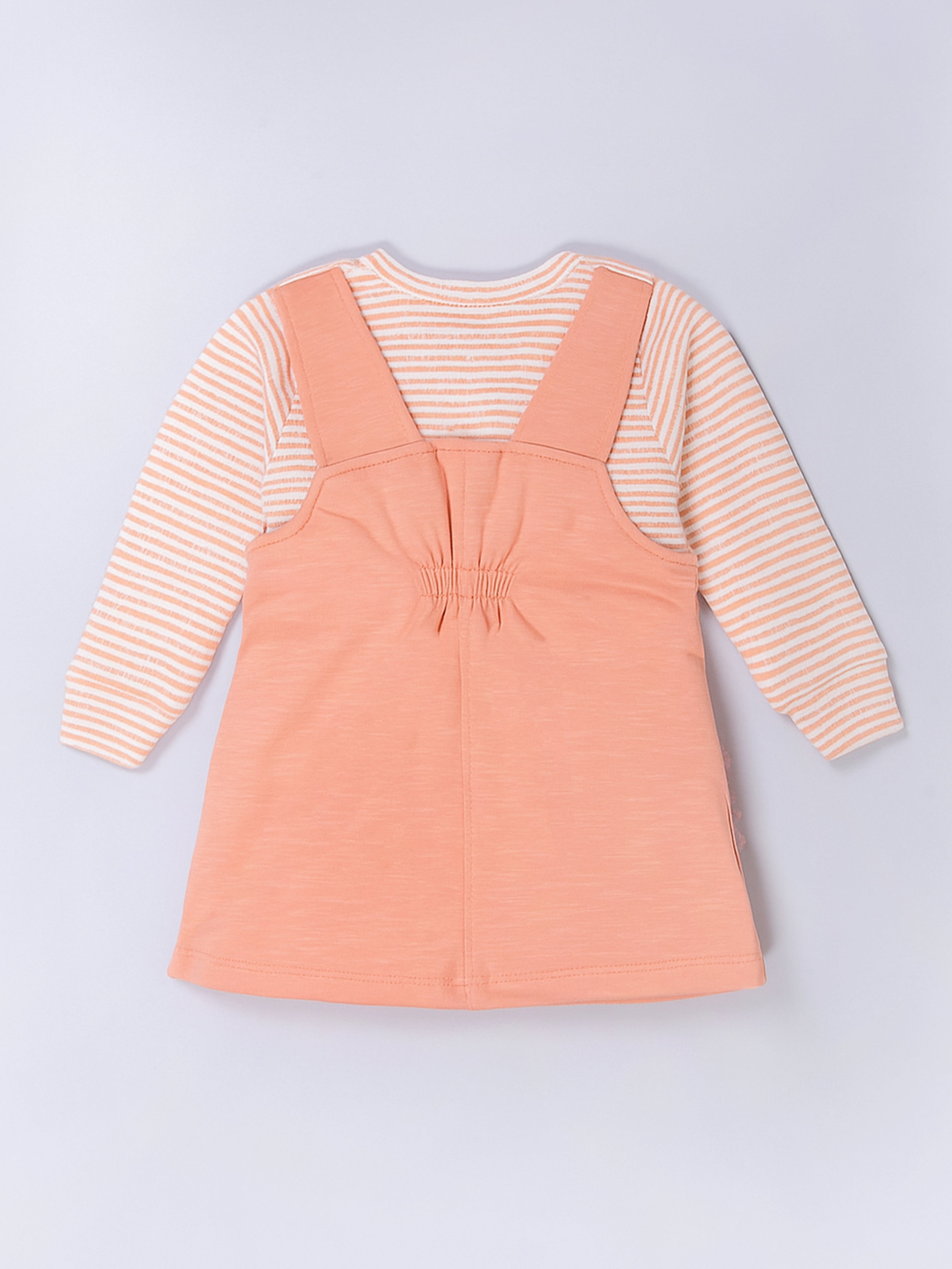 Flower Apllique Dungaree Set