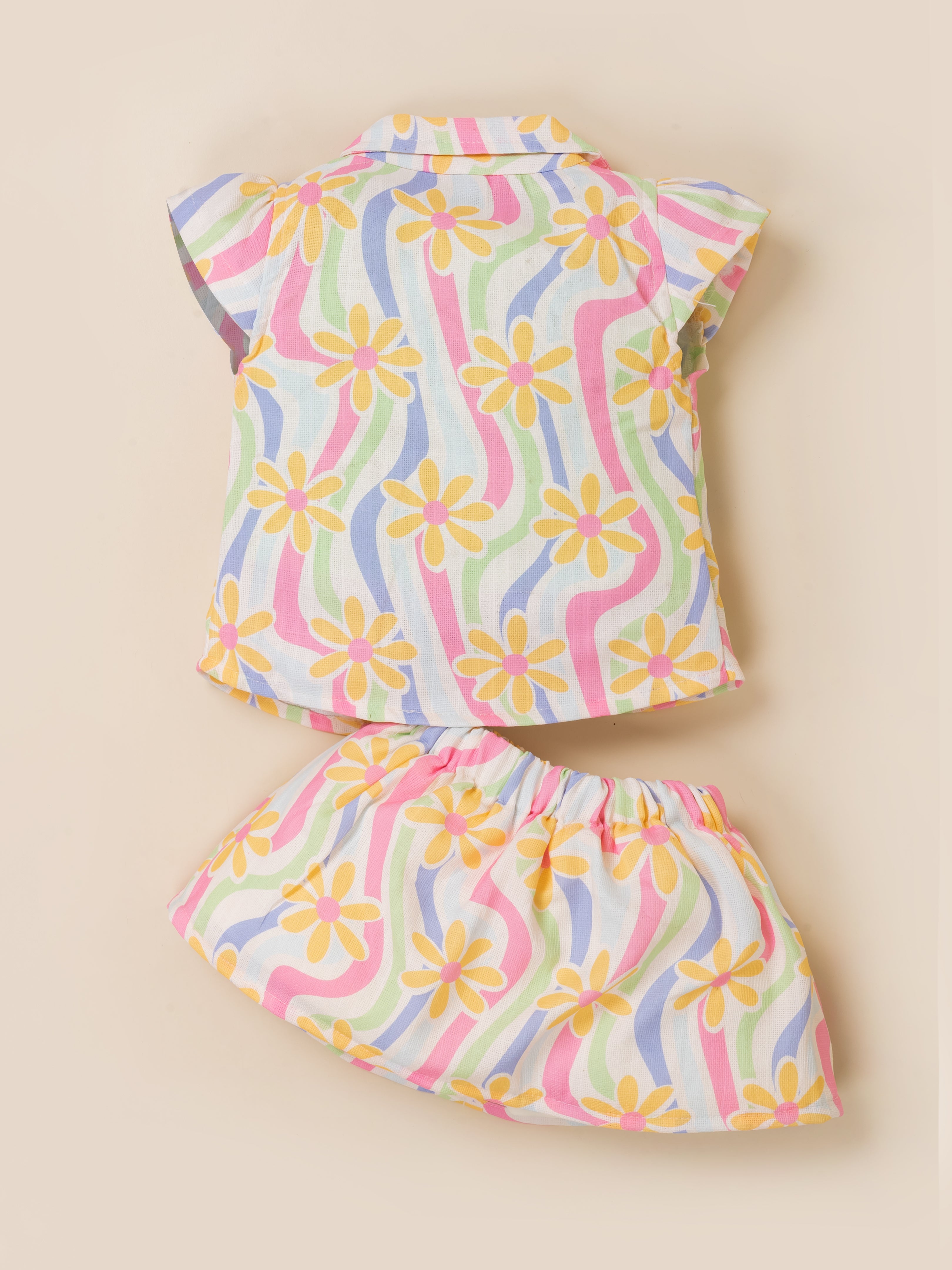 Kids Top, T-Shirt & Skirt 3-Piece Outfit Set
