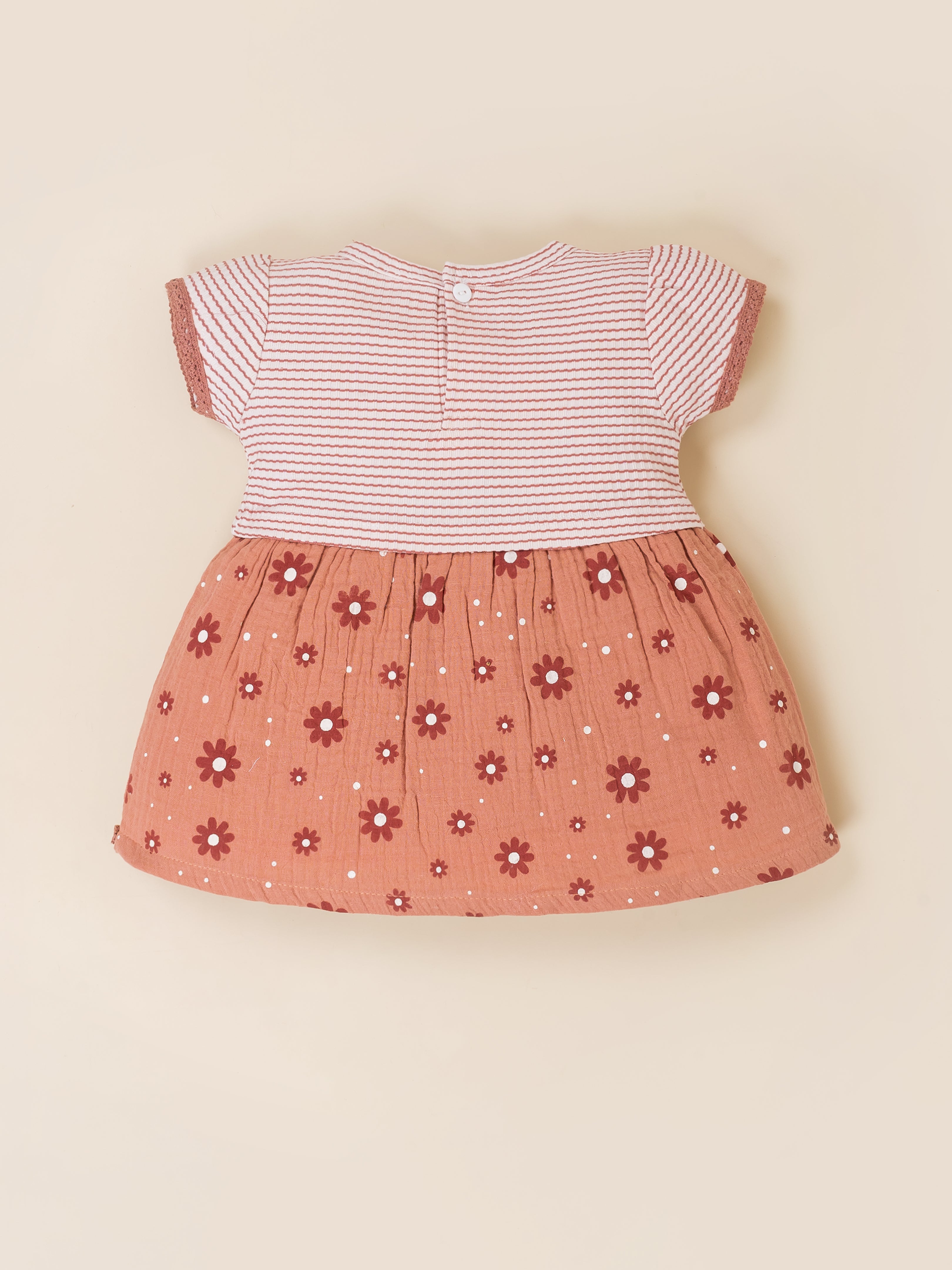Baby Girls Summer Cotton Floral Dresses Set