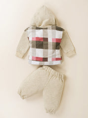 Girl Hooded Winter Jacket & Jogger Pant Set