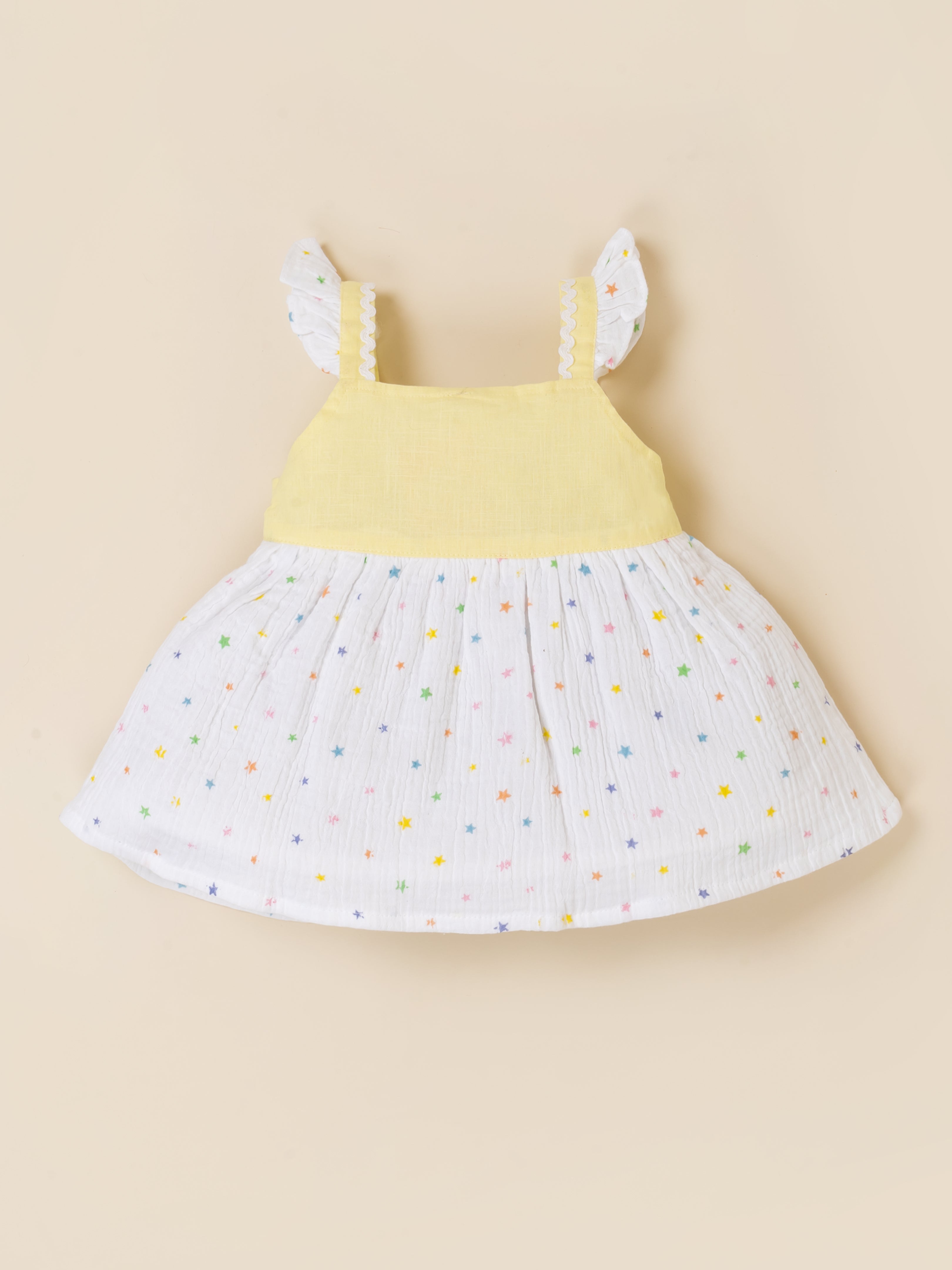 Baby Girls Cute Printed Sleeveless Cotton Dress