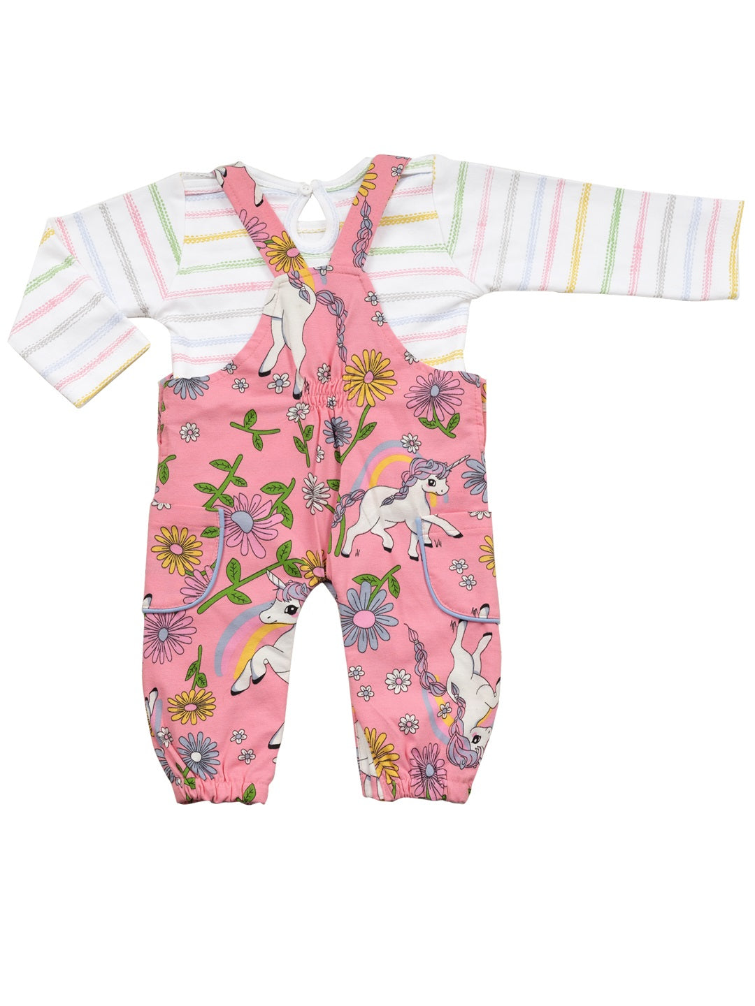 Dungaree Romper Set