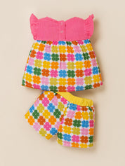 Baby Girls Top & Shorts Outfit Set