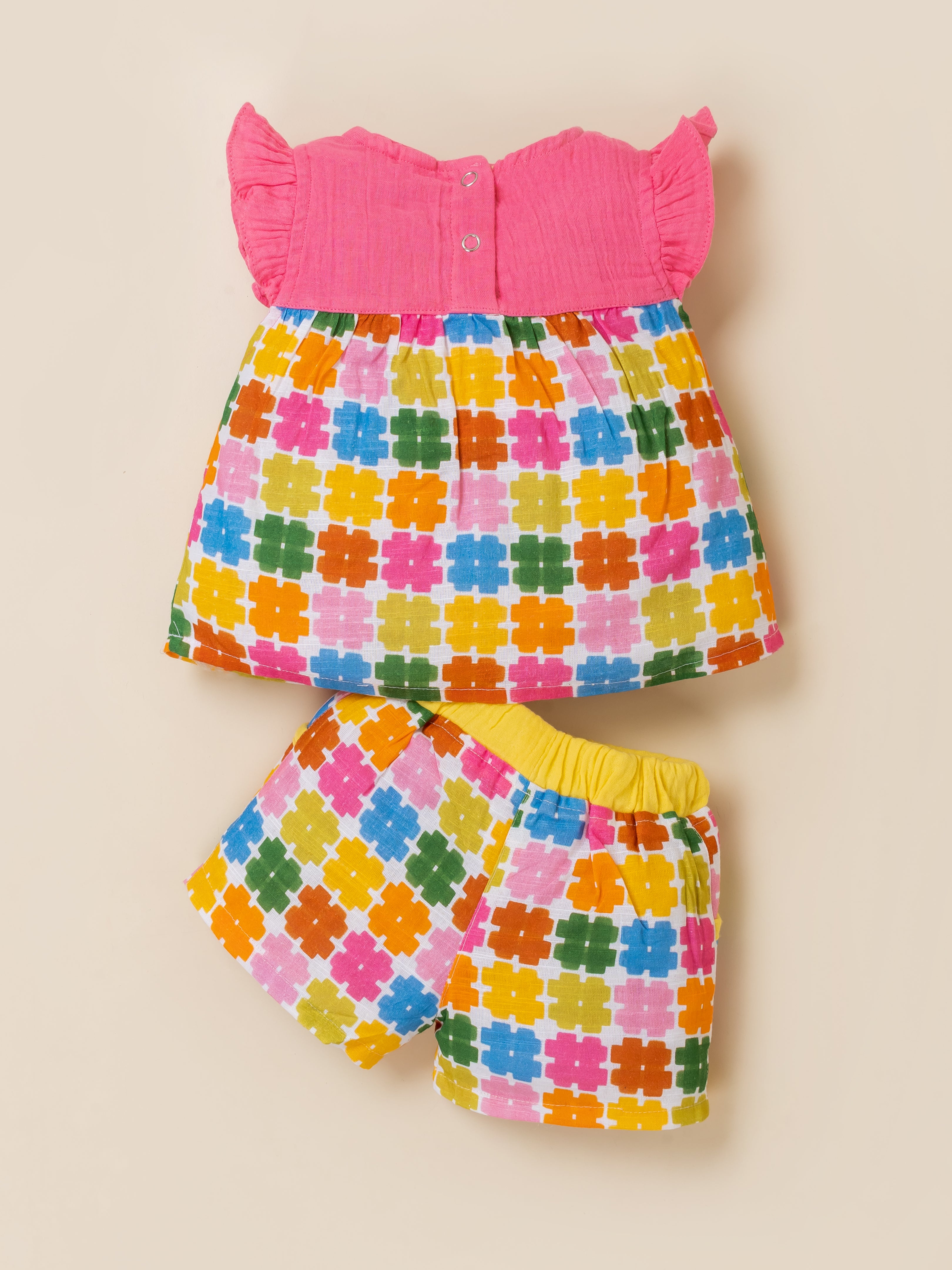 Baby Girls Top & Shorts Outfit Set