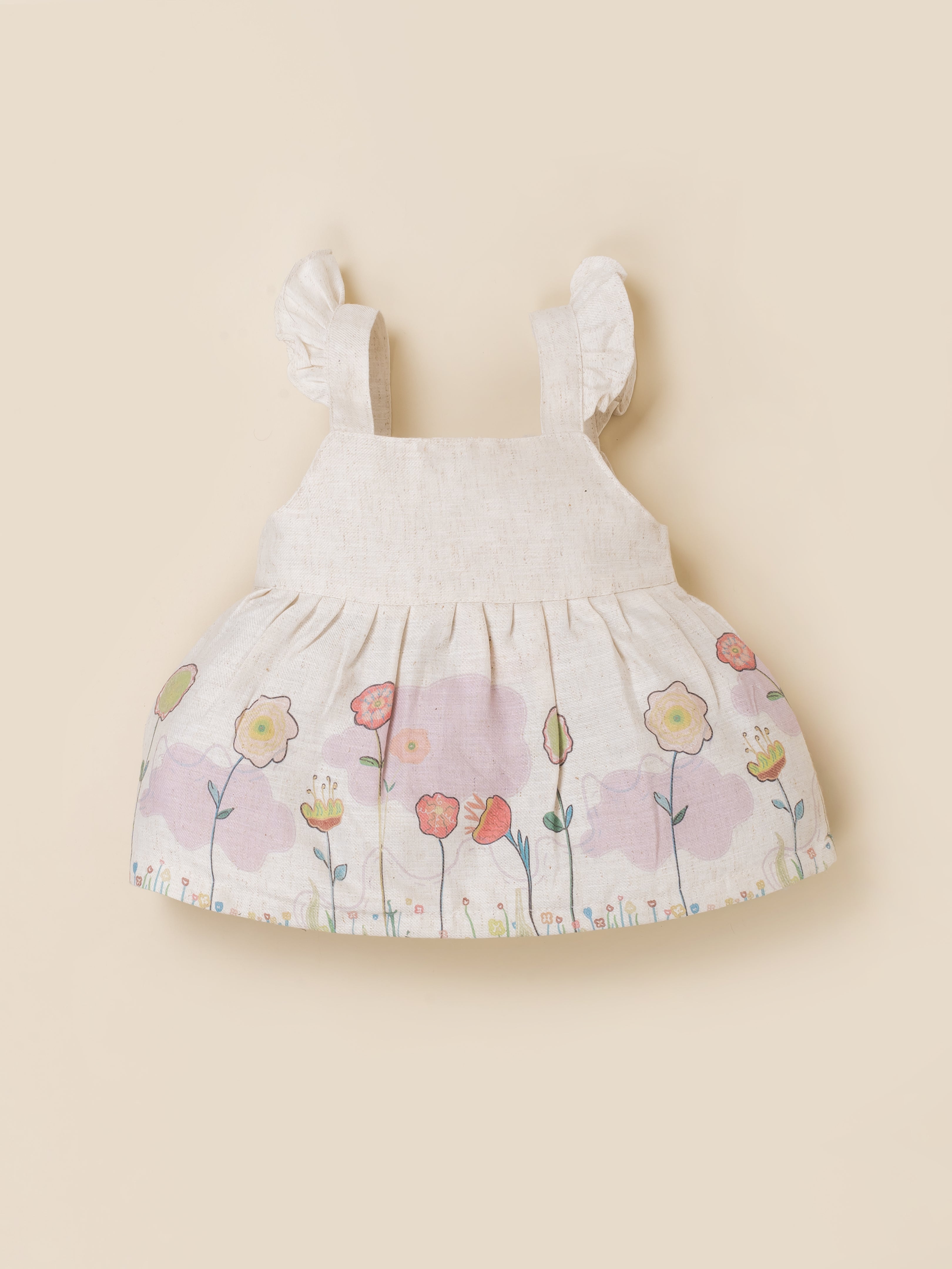 Baby Girls Floral Printed Sleeveless Dress