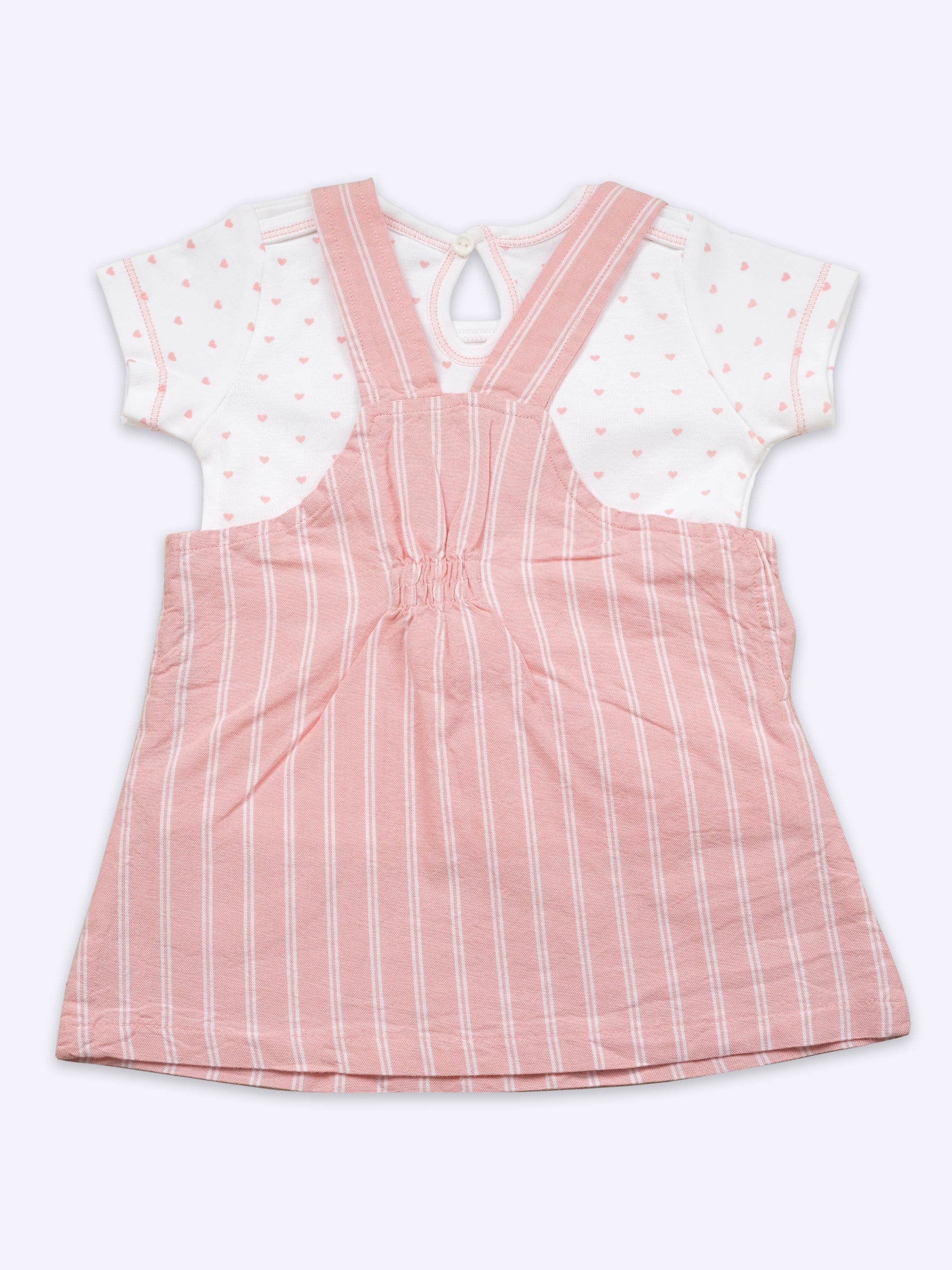 Top With Dungaree Dresses with Panty