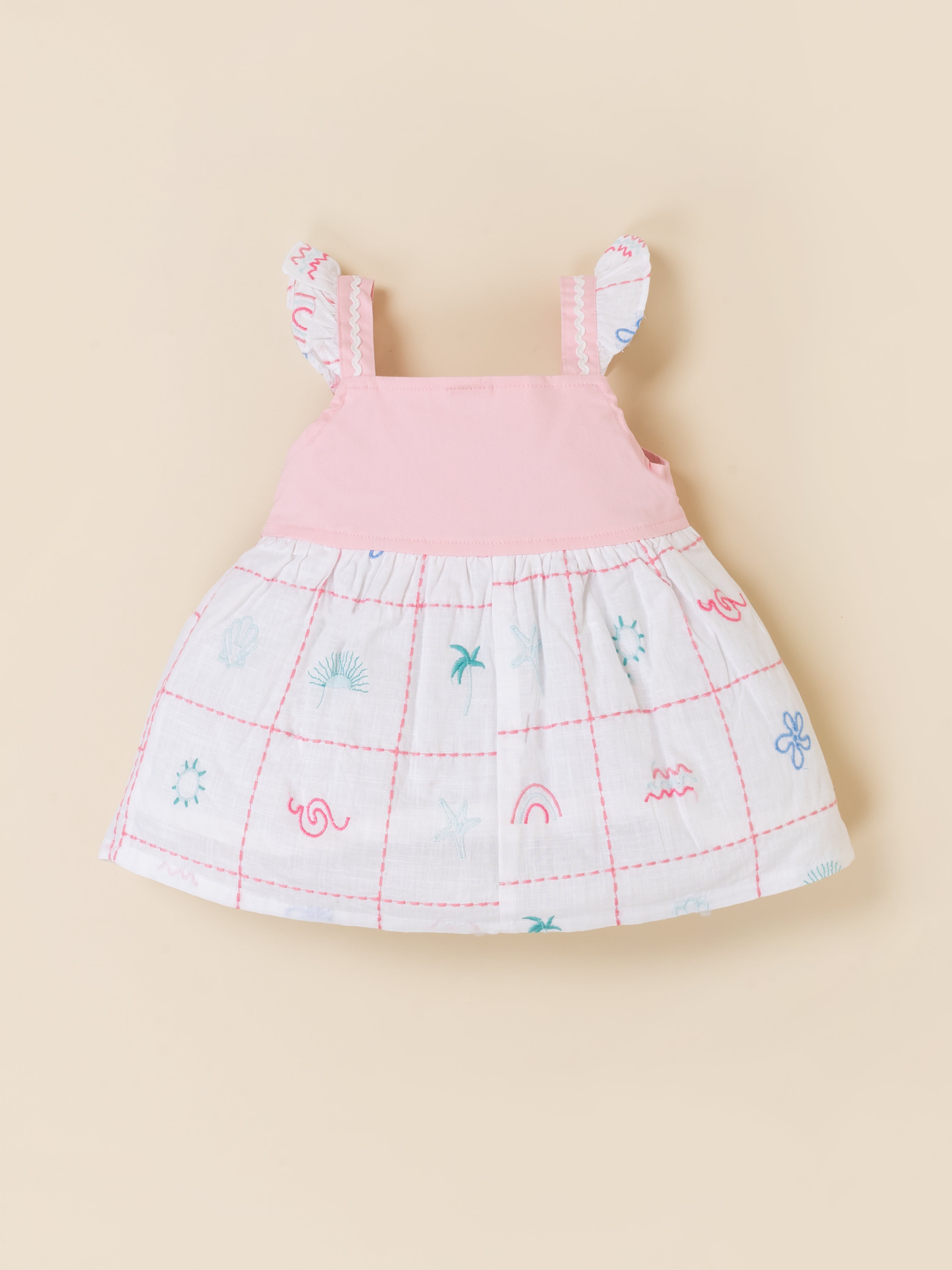 Baby Girls Embroidered Sleeveless Dress