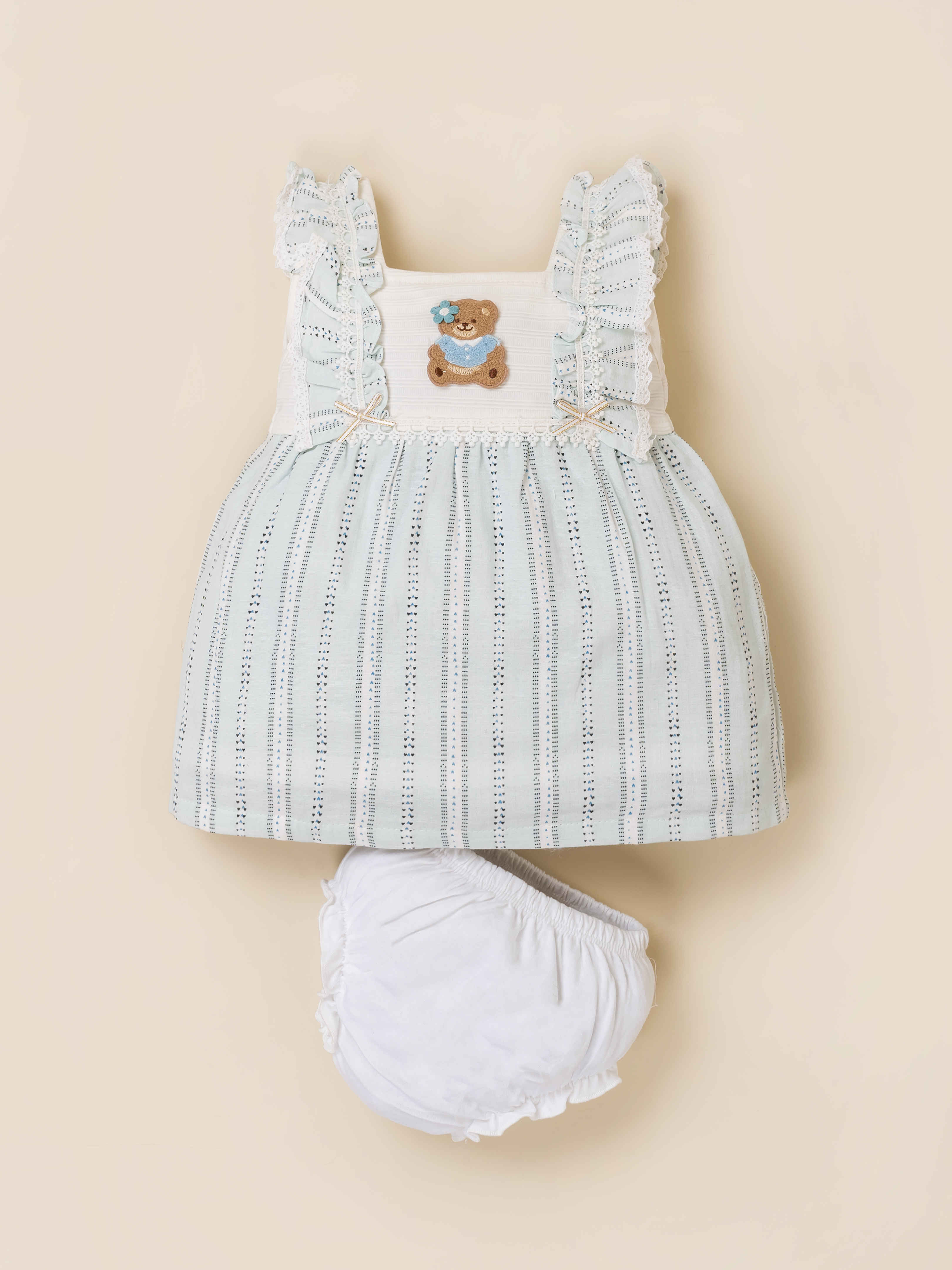 Baby Girls' Embroidered Frock & Panty Set