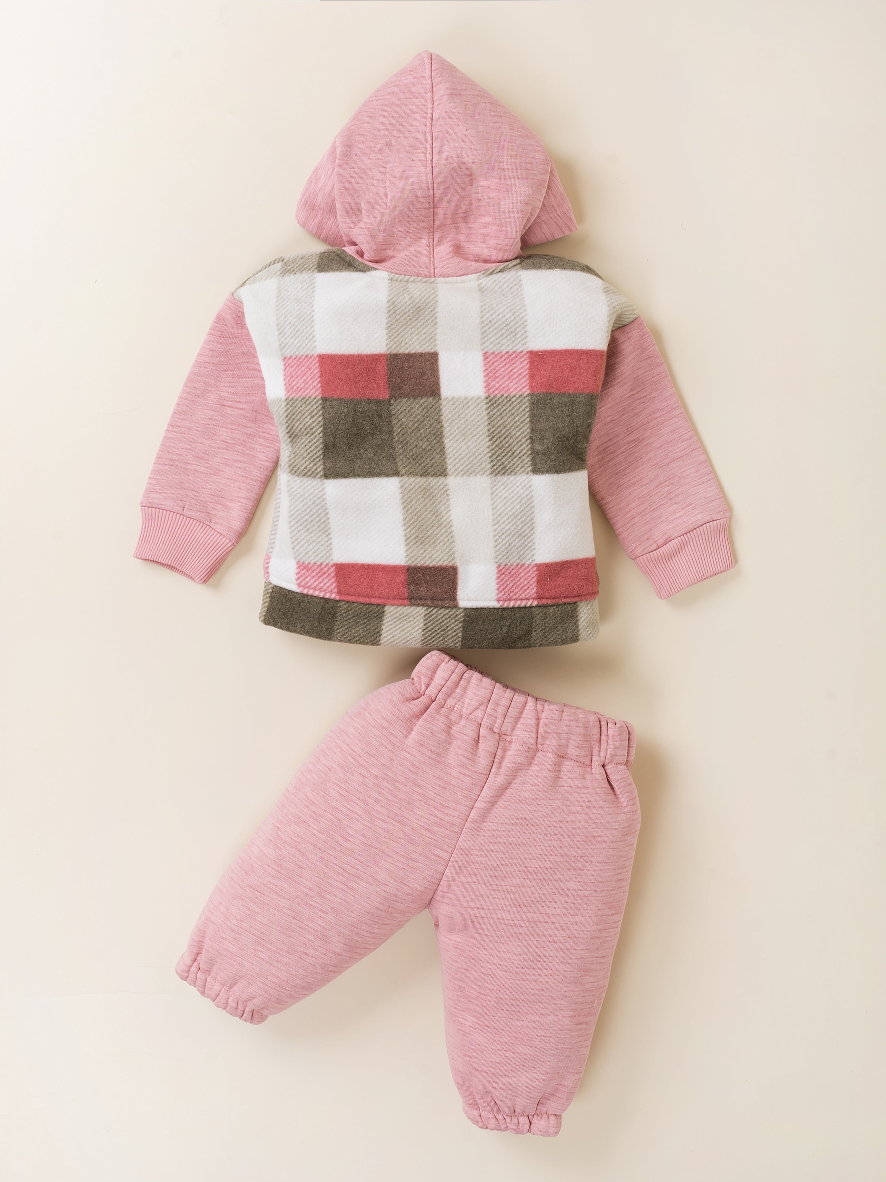 Girl Hooded Winter Jacket & Jogger Pant Set
