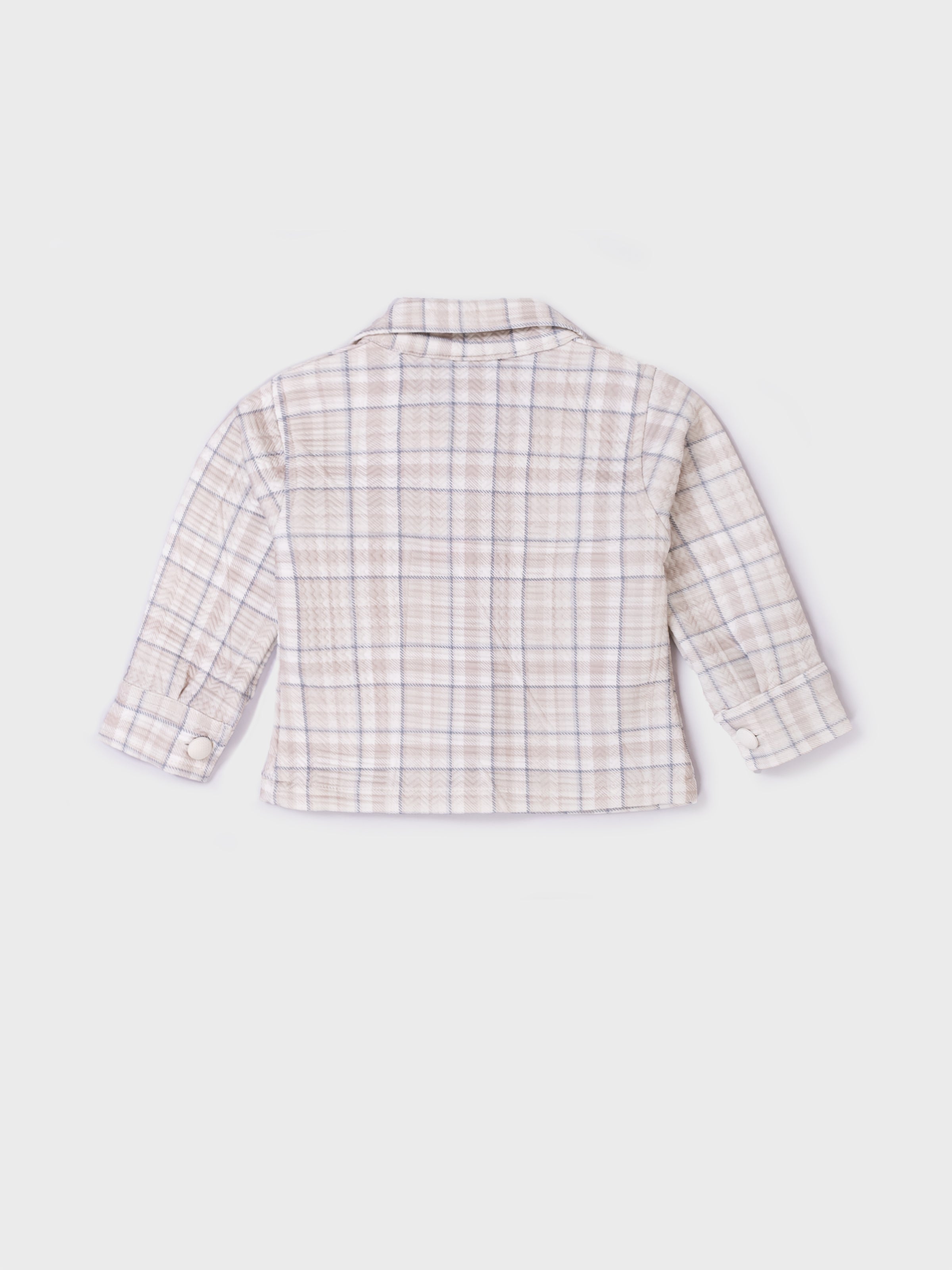 Checked Jacket & Cargo Pants Co-ord Set