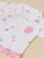 Baby Girl Floral Print Top and Pant Set