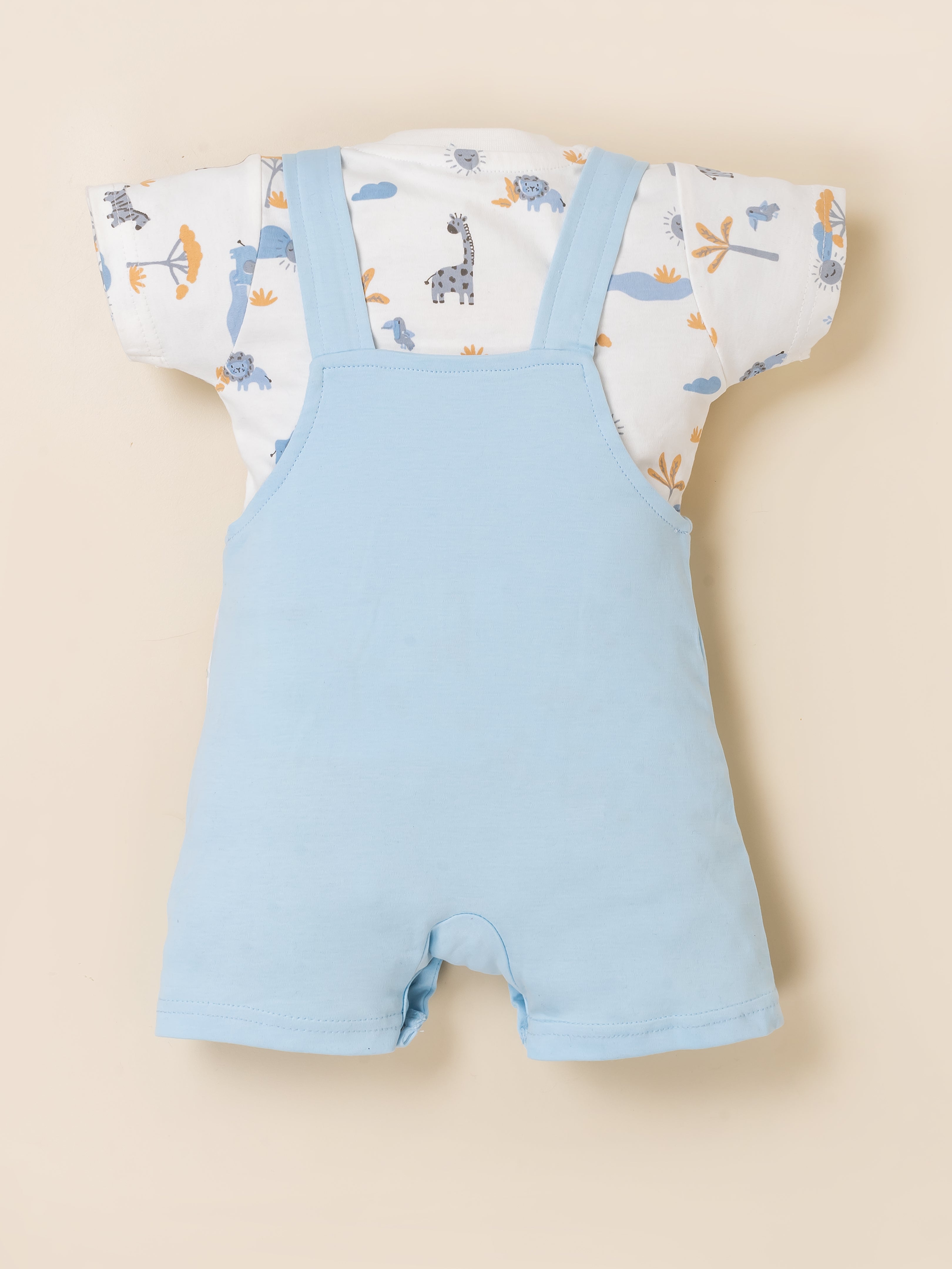 Dungaree For Baby Boys Casual Printed