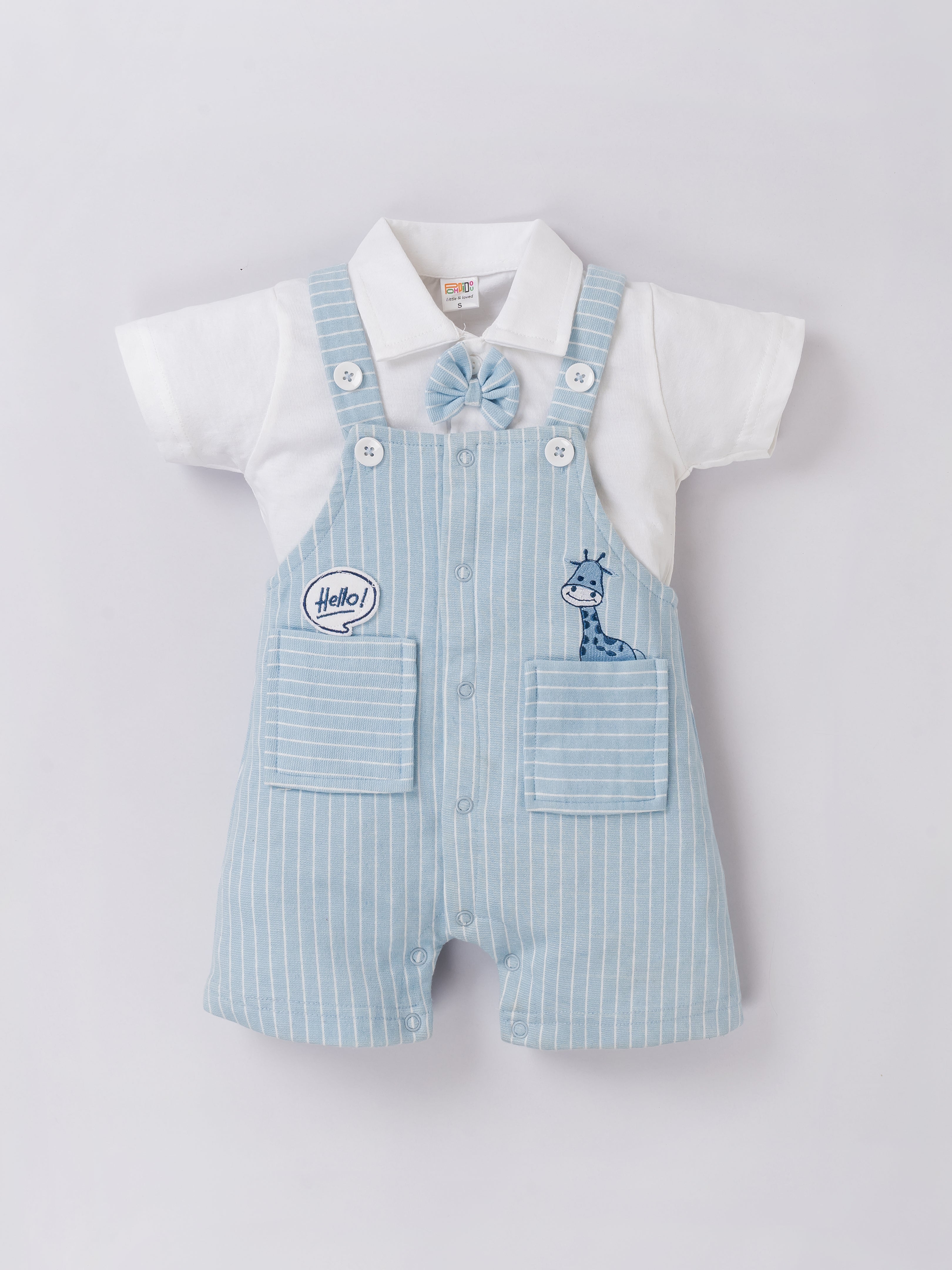 Dungaree For Baby Boys Casual Printed