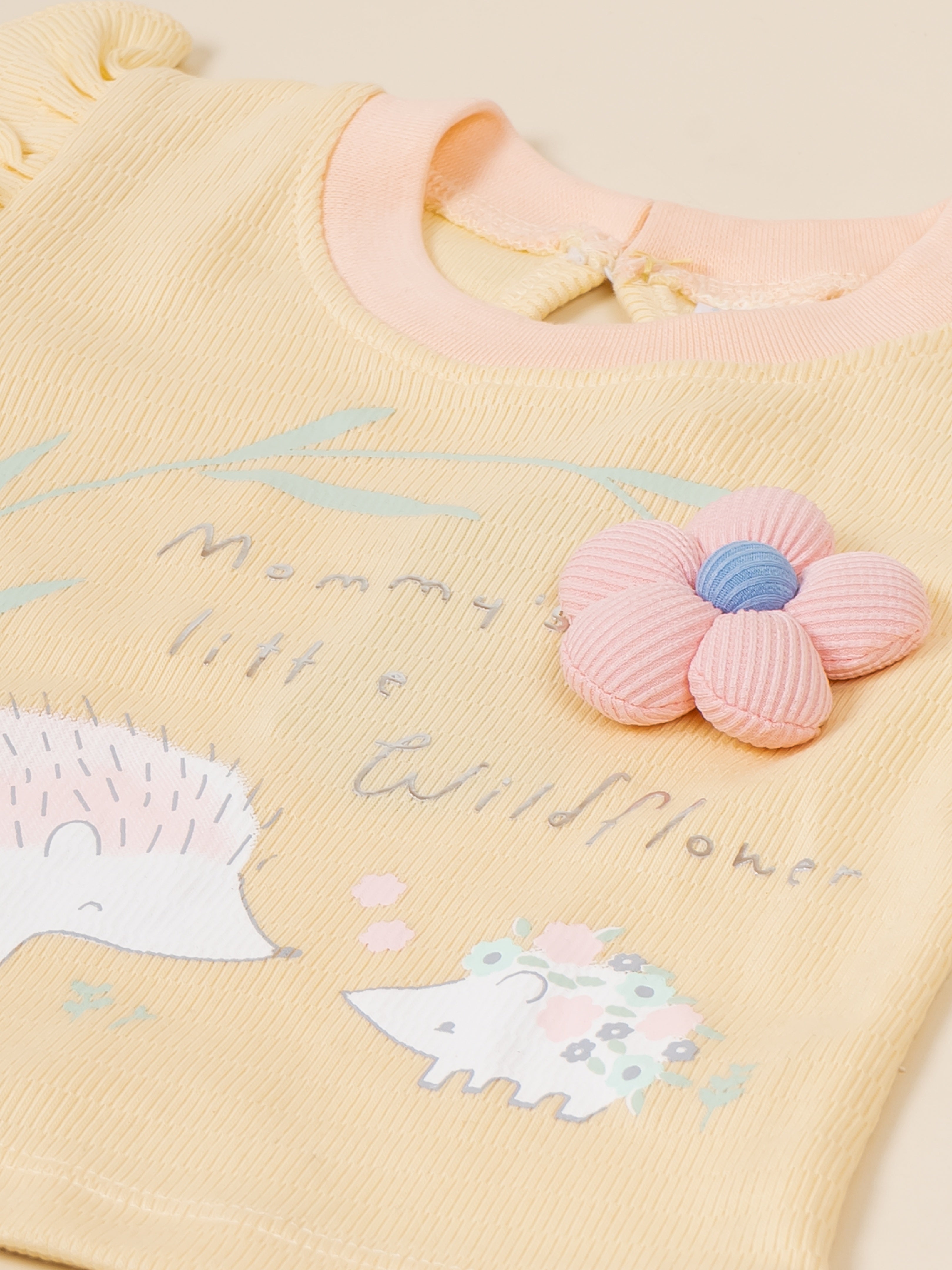 Infant Girls Cotton T-Shirt & Shorts Set