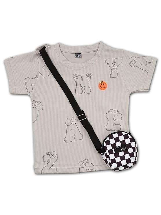 Junior Boss Kids Boys Printed Cotton Clothing Set