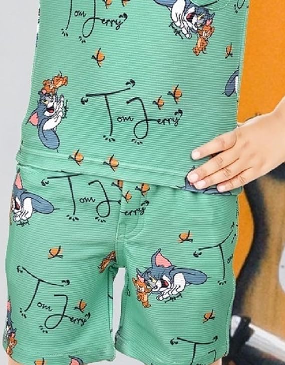 CHOO CHOO Boys Cotton Printed T-shirt and shorts
